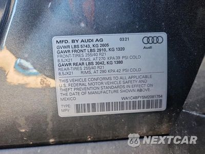 Zdjęcie 13 z 13 samochodu: 2021 AUDI SQ5 PRESTIGE VIN:WA1C4BFY5M2081754 - miniatura