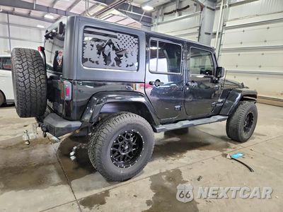 Trzecie zdjęcie samochodu z tyłu: 2016 JEEP WRANGLER UNLIMITED SAHARA VIN:1C4BJWEG7GL190015 - miniatura