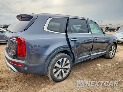 Trzecie zdjęcie samochodu z tyłu: 2021 KIA TELLURIDE S VIN:5XYP6DHC5MG184628 - miniatura