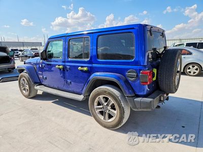 Drugie zdjęcie samochodu z przodu: 2019 JEEP WRANGLER UNLIMITED SAHARA VIN:1C4HJXEN3KW620239 - miniatura