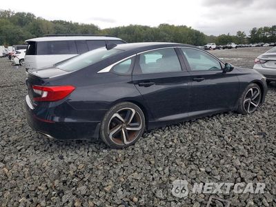 Trzecie zdjęcie samochodu z tyłu: 2019 HONDA ACCORD SPORT VIN:1HGCV1F37KA061110 - miniatura