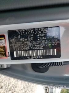 Zdjęcie 12 z 12 samochodu: 2027 KIA K5 GT LINE VIN:KNAG64J76V5528262 - miniatura