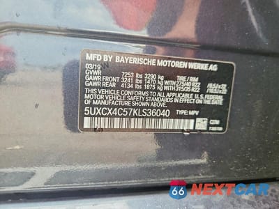 Zdjęcie 13 z 13 samochodu: 2019 BMW X7 XDRIVE50I VIN:5UXCX4C57KLS36040 - miniatura