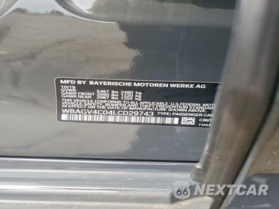 Zdjęcie 12 z 12 samochodu: 2020 BMW 840XI VIN:WBAGV4C04LCD29743 - miniatura