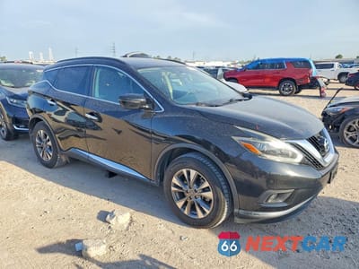 Czwarte zdjęcie samochodu z boku: 2018 NISSAN MURANO SV VIN:5N1AZ2MG5JN136623 - miniatura