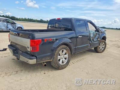 Trzecie zdjęcie samochodu z tyłu: 2018 FORD F150 SUPERCREW VIN:1FTEW1EG4JFC92525 - miniatura