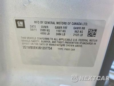 Zdjęcie 12 z 12 samochodu: 2011 CHEVROLET IMPALA LT VIN:2G1WB5EK9B1297734 - miniatura