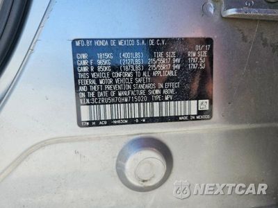 Zdjęcie 14 z 14 samochodu: 2017 HONDA HR-V EXL VIN:3CZRU5H70HM715020 - miniatura