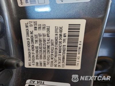 Zdjęcie 12 z 12 samochodu: 2013 HONDA CR-V EXL VIN:2HKRM4H73DH603778 - miniatura