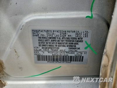 Zdjęcie 13 z 13 samochodu: 2016 NISSAN SENTRA S VIN:3N1AB7AP6GY273160 - miniatura