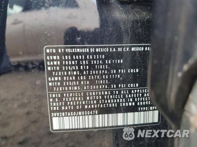 Zdjęcie 14 z 14 samochodu: 2018 VOLKSWAGEN TIGUAN SE VIN:3VV2B7AX0JM030476 - miniatura