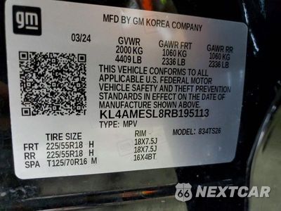 Zdjęcie 12 z 12 samochodu: 2024 BUICK ENCORE GX SPORT TOURING VIN:KL4AMESL8RB195113 - miniatura