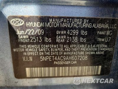 Zdjęcie 12 z 12 samochodu: 2010 HYUNDAI SONATA GLS VIN:5NPET4AC9AH607208 - miniatura