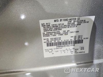 Zdjęcie 13 z 13 samochodu: 2015 FORD FLEX SEL VIN:2FMHK6C85FBA14948 - miniatura