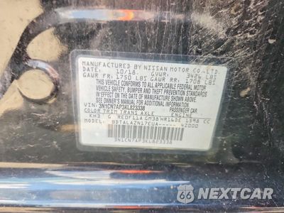 Zdjęcie 12 z 12 samochodu: 2019 NISSAN VERSA S PLUS VIN:3N1CN7AP3KL823338 - miniatura