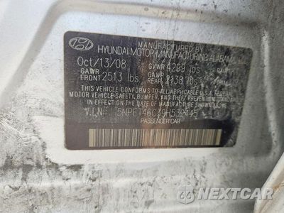 Zdjęcie 13 z 13 samochodu: 2009 HYUNDAI SONATA GLS VIN:5NPET46C39H532445 - miniatura
