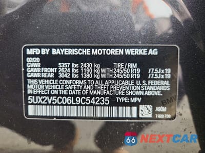 Zdjęcie 14 z 14 samochodu: 2020 BMW X4 XDRIVEM40I VIN:5UX2V5C06L9C54235 - miniatura