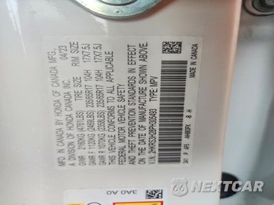 Zdjęcie 14 z 14 samochodu: 2023 HONDA CR-V LX VIN:2HKRS3H28PH305493 - miniatura