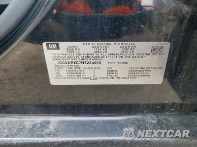 Zdjęcie 12 z 12 samochodu: 2017 CHEVROLET SILVERADO K1500 LT VIN:1GCVKREC7HZ224090 - miniatura