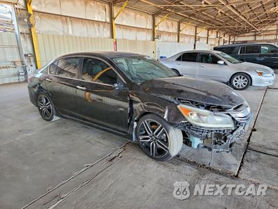 Czwarte zdjęcie samochodu z boku: 2017 HONDA ACCORD SPORT VIN:1HGCR2F53HA018159 - miniatura