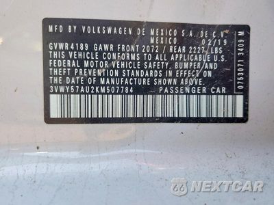 Zdjęcie 12 z 12 samochodu: 2019 VOLKSWAGEN GOLF SPORTWAGEN S VIN:3VWY57AU2KM507784 - miniatura