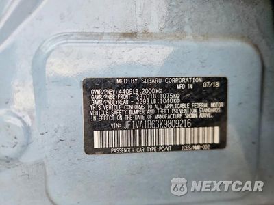 Zdjęcie 12 z 12 samochodu: 2019 SUBARU WRX PREMIUM VIN:JF1VA1B63K9809216 - miniatura