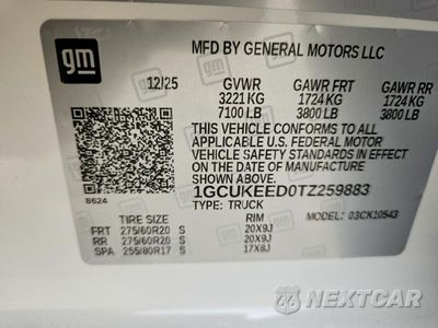 Zdjęcie 13 z 13 samochodu: 2026 CHEVROLET SILVERADO K1500 RST VIN:1GCUKEED0TZ259883 - miniatura