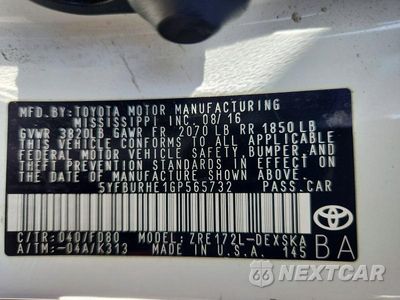 Zdjęcie 12 z 12 samochodu: 2016 TOYOTA COROLLA S PLUS VIN:5YFBURHE1GP565732 - miniatura