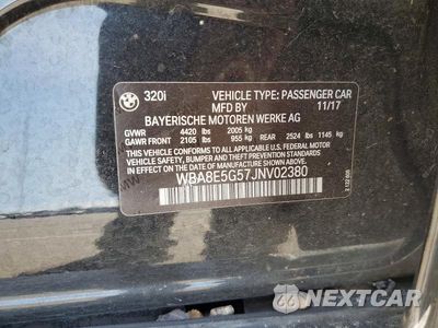 Zdjęcie 12 z 12 samochodu: 2018 BMW 320 XI VIN:WBA8E5G57JNV02380 - miniatura