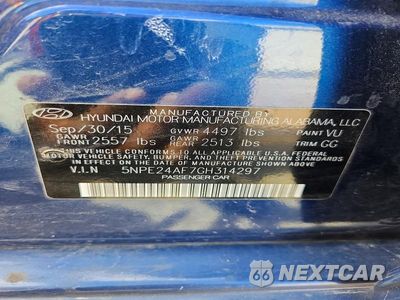 Zdjęcie 12 z 12 samochodu: 2016 HYUNDAI SONATA SE VIN:5NPE24AF7GH314297 - miniatura