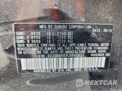 Zdjęcie 12 z 12 samochodu: 2020 SUBARU LEGACY SPORT VIN:4S3BWAF67L3005627 - miniatura