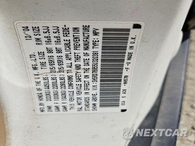 Zdjęcie 13 z 13 samochodu: 2005 HONDA CR-V SE VIN:SHSRD78955U320391 - miniatura