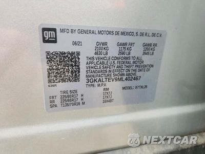 Zdjęcie 12 z 12 samochodu: 2021 GMC TERRAIN SLE VIN:3GKALTEV9ML402467 - miniatura