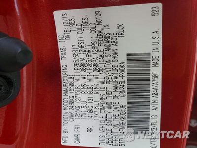 Zdjęcie 12 z 12 samochodu: 2014 TOYOTA TACOMA V6 VIN:5TFLU4EN6EX092596 - miniatura