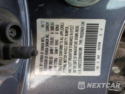 Zdjęcie 13 z 13 samochodu: 2017 HONDA CIVIC EX VIN:2HGFC1E33HH651089 - miniatura