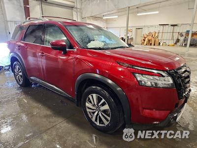Czwarte zdjęcie samochodu z boku: 2022 NISSAN PATHFINDER SL VIN:5N1DR3CC2NC266913 - miniatura