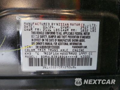 Zdjęcie 12 z 12 samochodu: 2024 NISSAN SENTRA S VIN:3N1AB8BV0RY290686 - miniatura