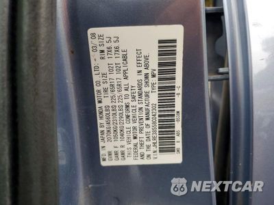 Zdjęcie 13 z 13 samochodu: 2008 HONDA CR-V EX VIN:JHLRE38558C042302 - miniatura
