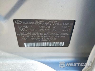 Zdjęcie 12 z 12 samochodu: 2016 HYUNDAI ELANTRA VALUE EDITION VIN:5NPDH4AE5GH673469 - miniatura