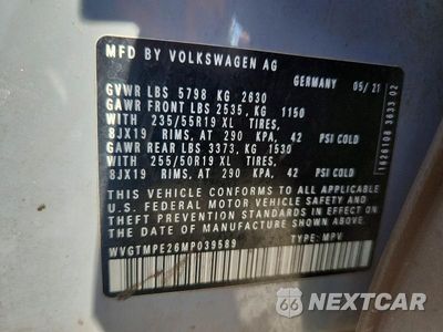Zdjęcie 13 z 13 samochodu: 2021 VOLKSWAGEN ID.4 PRO S VIN:WVGTMPE26MP039589 - miniatura