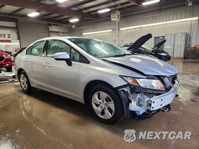 Czwarte zdjęcie samochodu z boku: 2015 HONDA CIVIC LX VIN:19XFB2F52FE080419 - miniatura