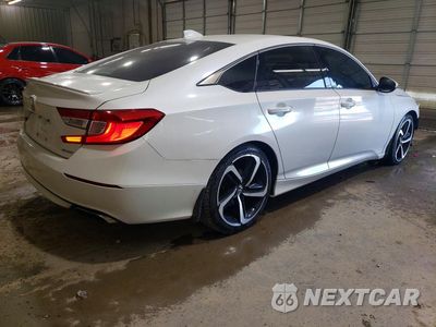 Trzecie zdjęcie samochodu z tyłu: 2018 HONDA ACCORD SPORT VIN:1HGCV1F30JA264418 - miniatura