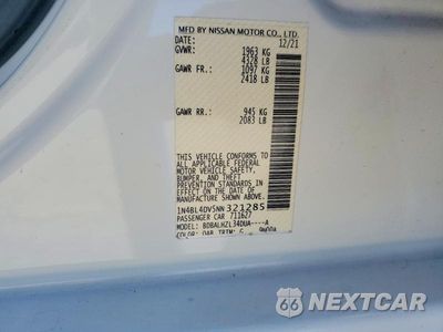 Zdjęcie 13 z 13 samochodu: 2022 NISSAN ALTIMA SV VIN:1N4BL4DV5NN321285 - miniatura