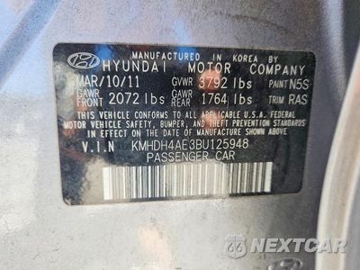 Zdjęcie 12 z 12 samochodu: 2011 HYUNDAI ELANTRA LIMITED VIN:KMHDH4AE3BU125948 - miniatura