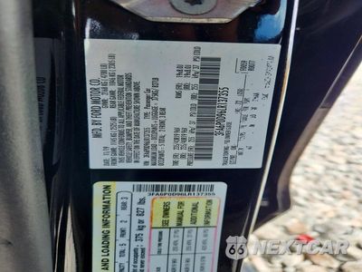 Zdjęcie 12 z 12 samochodu: 2020 FORD FUSION TITANIUM VIN:3FA6P0D96LR137355 - miniatura
