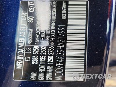 Zdjęcie 12 z 12 samochodu: 2017 MERCEDES-BENZ E 300 4MATIC VIN:WDDZF4KB9HA217991 - miniatura