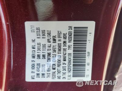 Zdjęcie 12 z 12 samochodu: 2017 HONDA ACCORD EXL VIN:1HGCR3F8XHA041096 - miniatura