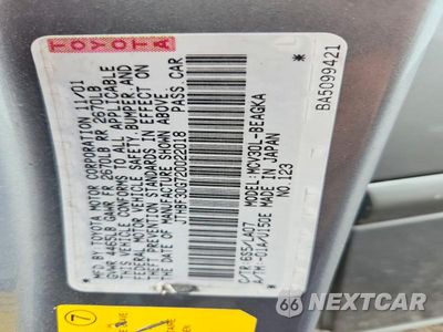 Zdjęcie 12 z 12 samochodu: 2002 LEXUS ES 300 VIN:JTHBF30G720022018 - miniatura