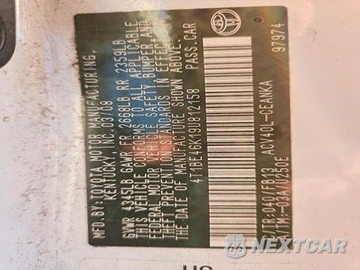 Zdjęcie 12 z 12 samochodu: 2009 TOYOTA CAMRY LE VIN:4T1BE46K19U812158 - miniatura
