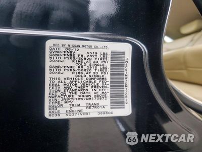 Zdjęcie 14 z 14 samochodu: 2013 INFINITI FX37 BASE VIN:JN8CS1MW7DM170872 - miniatura